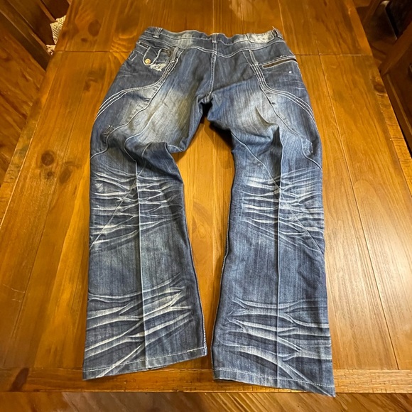 🌸 FUSAI mens distressed denim jeans perfect concert jeans 36 x 30 - Picture 15 of 15